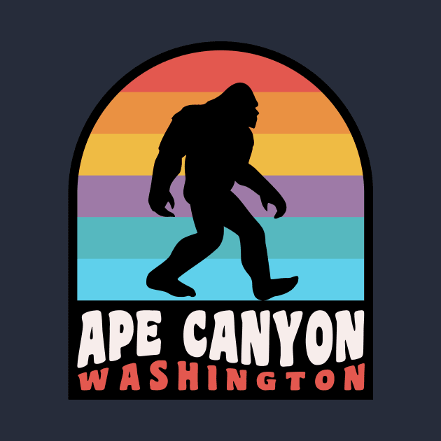 Ape Canyon Washington Bigfoot Sasquatch Mount St. Helens by PodDesignShop