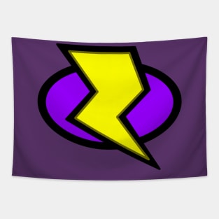 Lightning Bolt Logo - Purple Tapestry