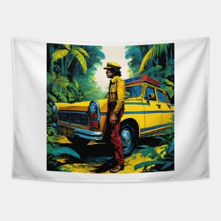 taxi in the jungle Tapestry