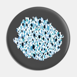 Speckled Lightheart Texture Blue Pin