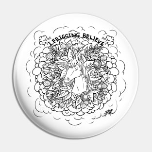 I Frigging Believe Illustration Pin