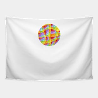 Circus Rainbow Plaid Tapestry