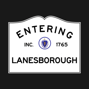 Lanesborough Massachusetts Vintage Road Sign T-Shirt