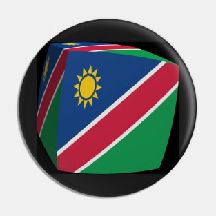 Namibia Flag cubed. Pin