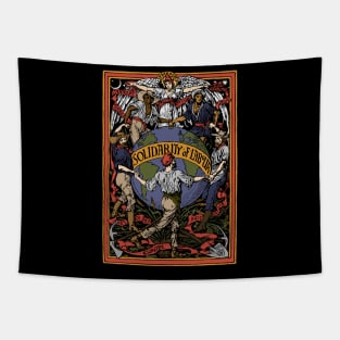 Solidarity of Labour In Color - Walter Crane, Socialist, Propaganda, Leftist, Communist Tapestry