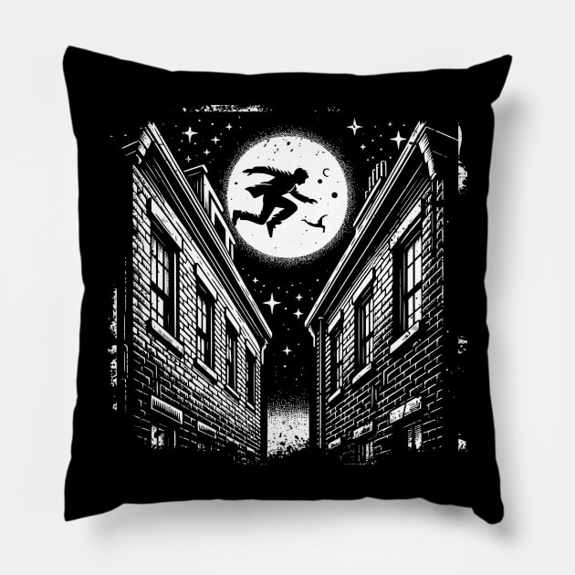 Spring-Heeled Jack Pillow by JSnipe