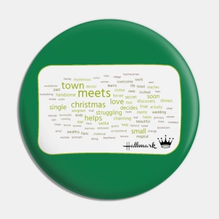 Hallmark Christmas Word Cloud Pin