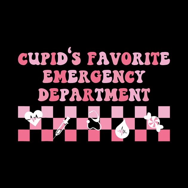 Retro Cupid's Favorite Emergency Department Valentine's Day by jadolomadolo