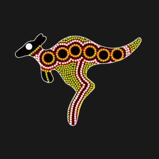 Aboriginal Art Kangaroo T-Shirt