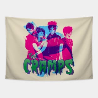 the cramps cmyk graphic Tapestry