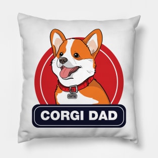 Corgi Dad Pillow