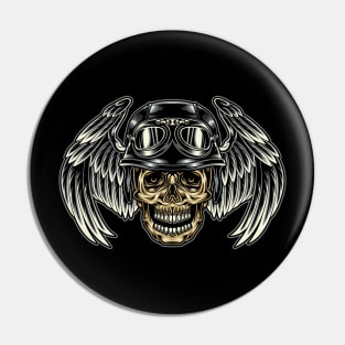 Motorcycle skull Pin