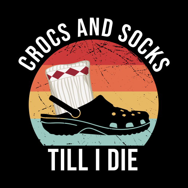 Crocs and socks Crocs Shoes Tapestry TeePublic