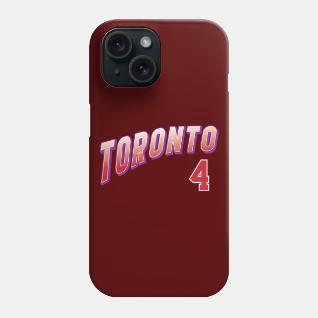 Retro Toronto Number 4 Phone Case by Cemploex_Art