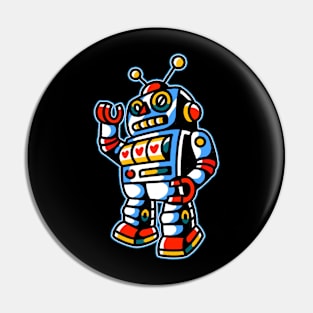 Robot Tattoo art Pin