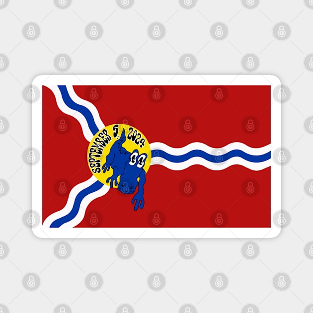 King Gizzard and the Lizard Wizard - St Louis Flag September 5, 2024 Magnet by skauff