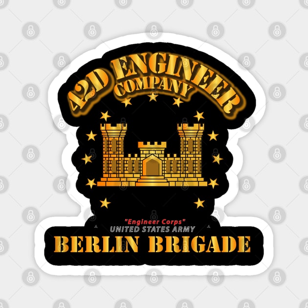 42d Engineer Company - Berlin Brigade - Military - Magnet