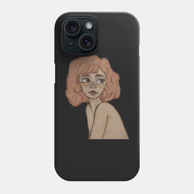red hair woman Phone Case by Tanias01