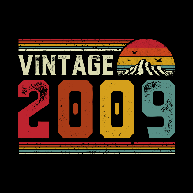 Vintage 2009 Birthday Gift Retro Style by Foatui