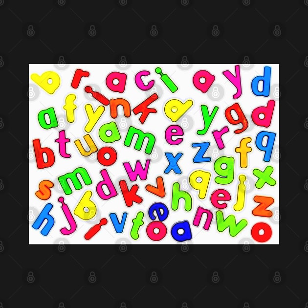 Jumbled up Multi Coloured Letters by Russell102