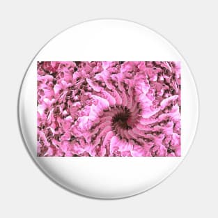 Whirly Swirl of Pink Petals Pin