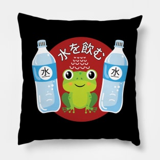 Stay hydrated frog Pillow