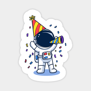 Astronaut Celebrate Birthday Party Magnet