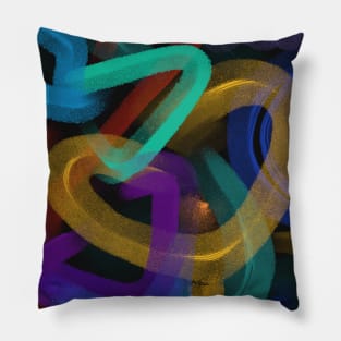 To The Edge Modern Abstract Art Pillow