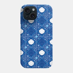 Navy Shell Mosaic Phone Case