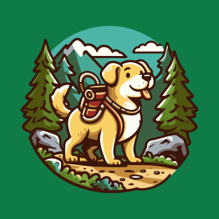 yellow lab hiking T-Shirt