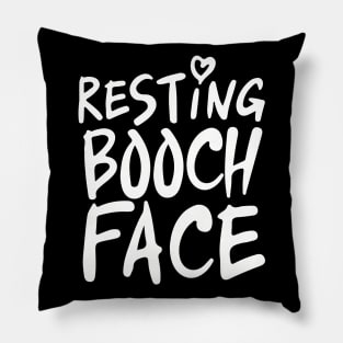 Resting Booch Face Pillow