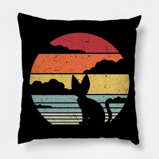 Cat Retro Pillow