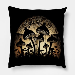 Cottagecore Mushrooms Nature Forest Garden Lover Pillow