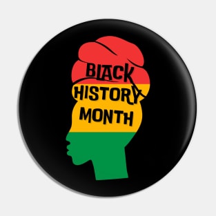 Black History Month Afro Melanin Black Women Pin