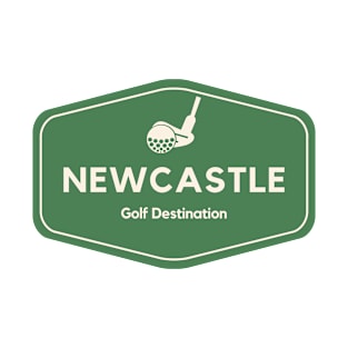 Newcastle Australia - Golf Course Travel Destination Logo T-Shirt