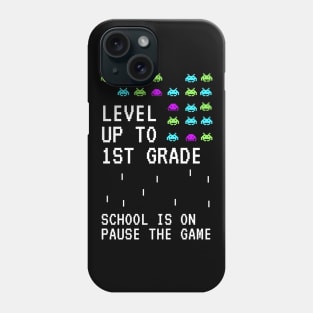 Level up to 1st Grade back to School kids Clothing Phone Case