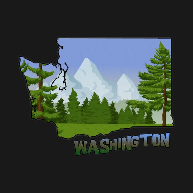 Washington State Outline by gorff