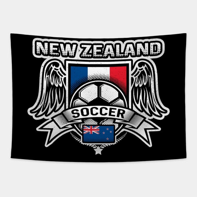 New Zealand Soccer Futbol Tapestry by megasportsfan