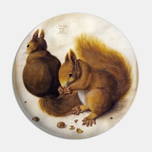 Two Squirrels by Albrecht Dürer Pin
