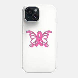 Breast Cancer Awareness Pink Ribbon Wings Of Hope Phone Case