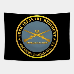 38th Infantry Regiment - Buffalo Soldiers - Jackson Barracks, LA w Inf Branch Tapestry