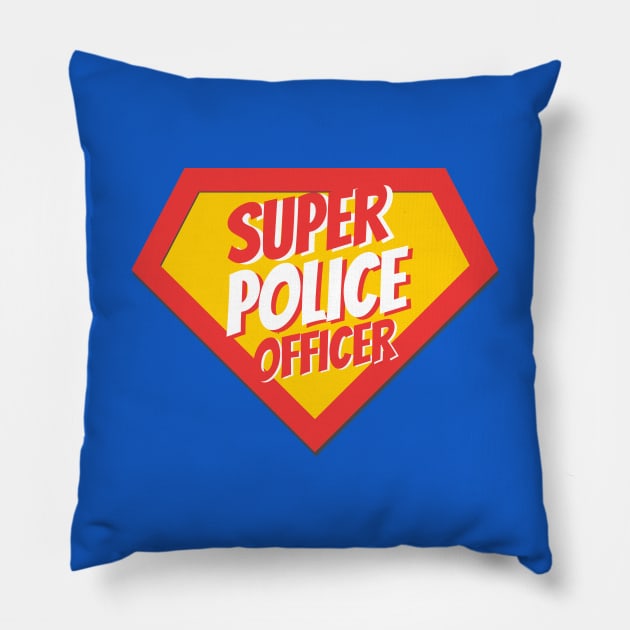 Police Officer Gifts | Super Police Officer Pillow by BetterManufaktur