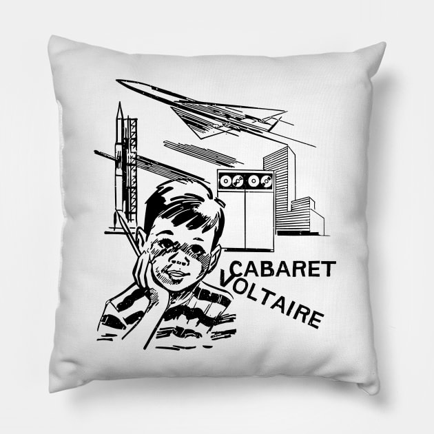 Cabaret Voltaire -- Punsktyle Design Pillow by unknown_pleasures