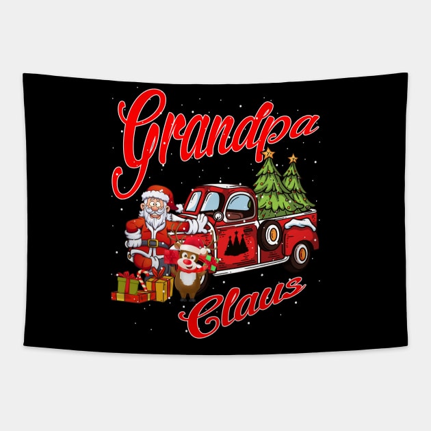 Grandpa Claus Santa Car Christmas Funny Awesome Gift Tapestry by intelus