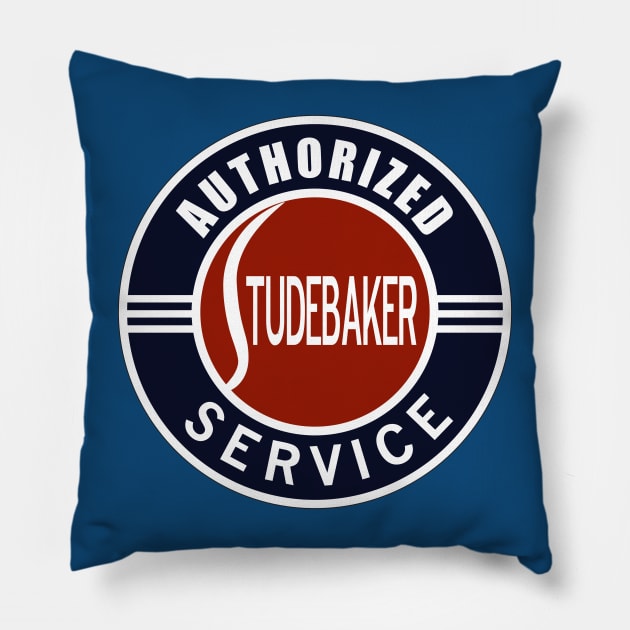 Authorized Studebaker Service vintage sign. Pillow by Hit the Road Designs