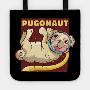 Pug Astronaut Tote