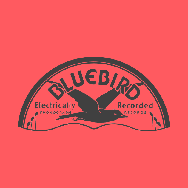 Bluebird Record logo Grayscale by Mizgot