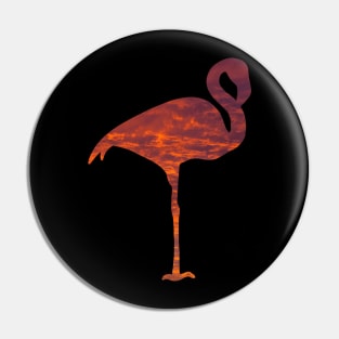 Sunset flamingo Pin