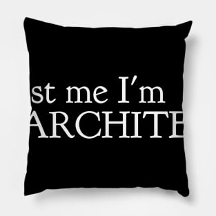 Trust me am an architect Pillow