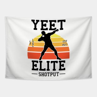 Yeet Elite Shotput Retro Track N Field Athlete Tapestry